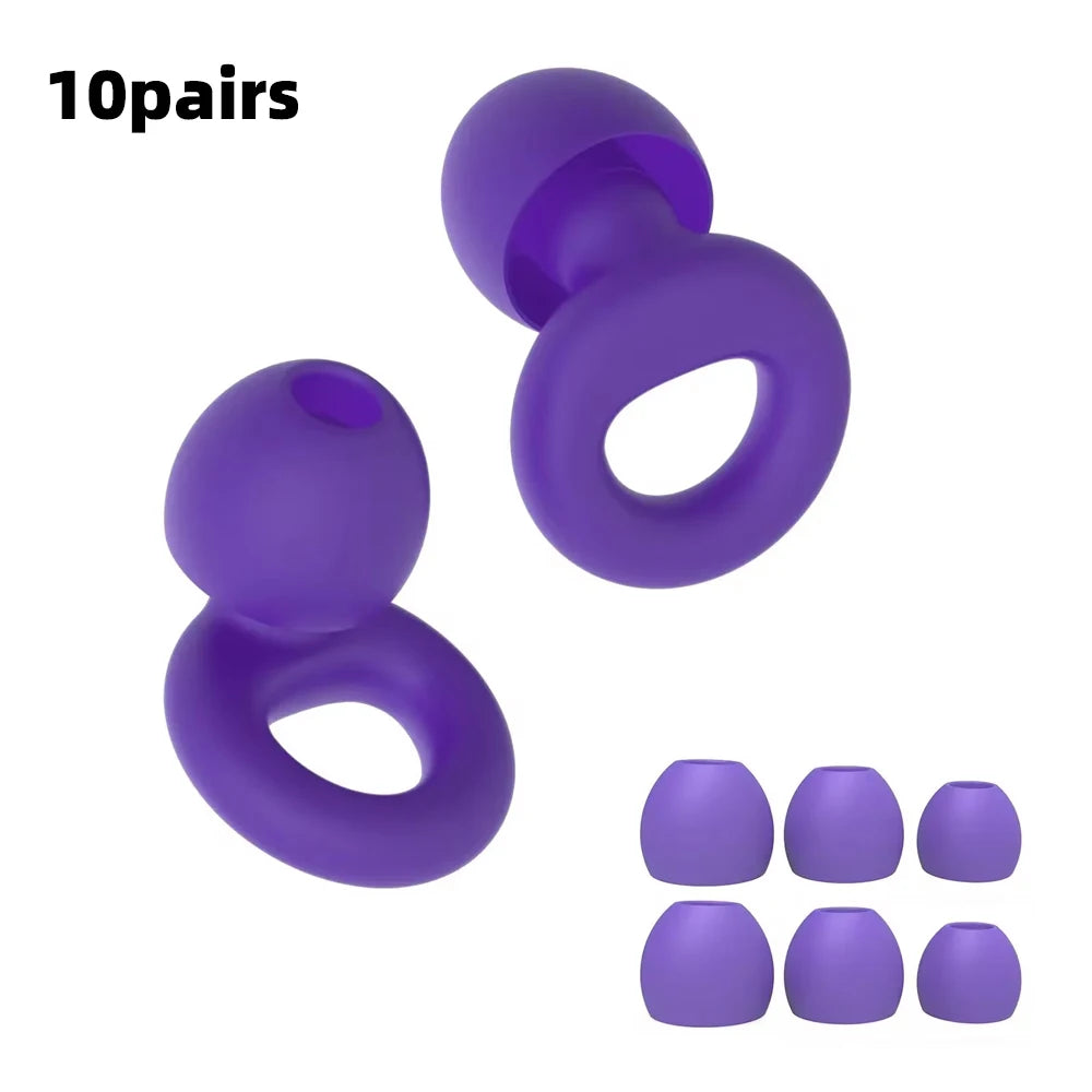 Soft Silicone Noise-Reducing Earplugs