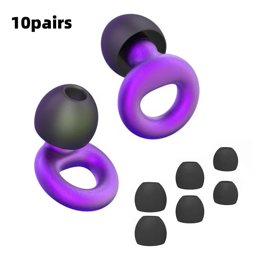Soft Silicone Noise-Reducing Earplugs