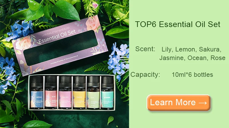 🌿 Kinscoter 180ml Flame Aroma Diffuser & Ultrasonic Humidifier