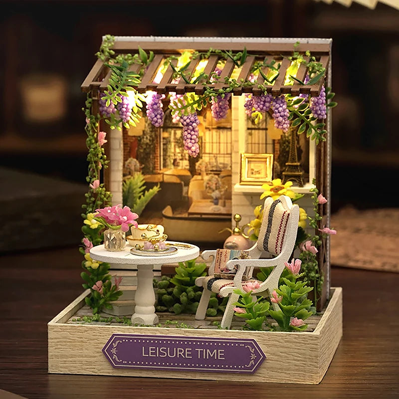 DIY Miniature Flower House – Handmade 3D Puzzle