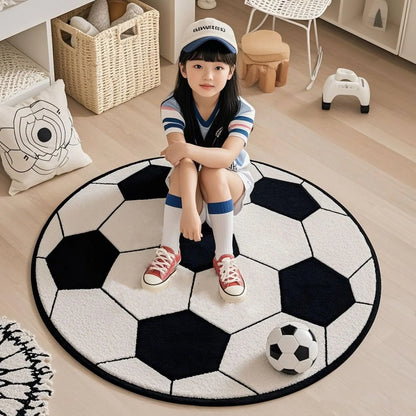 ⚽ VIKAMA Round Football Soft Rug