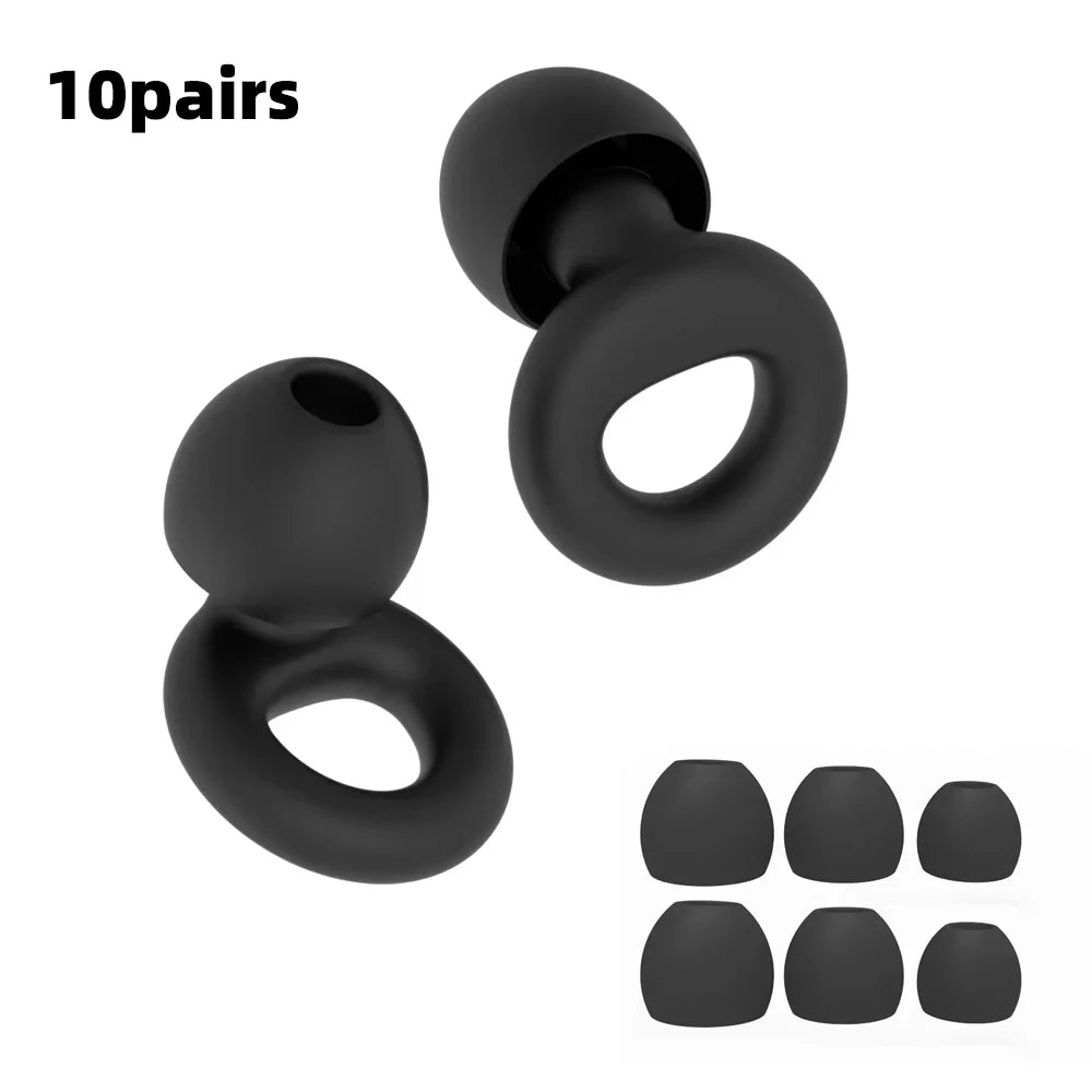 Soft Silicone Noise-Reducing Earplugs