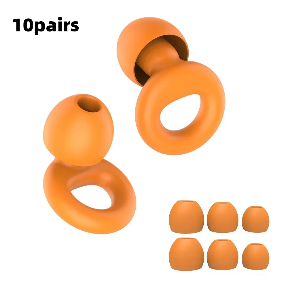 Soft Silicone Noise-Reducing Earplugs