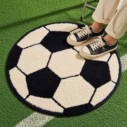 ⚽ VIKAMA Round Football Soft Rug