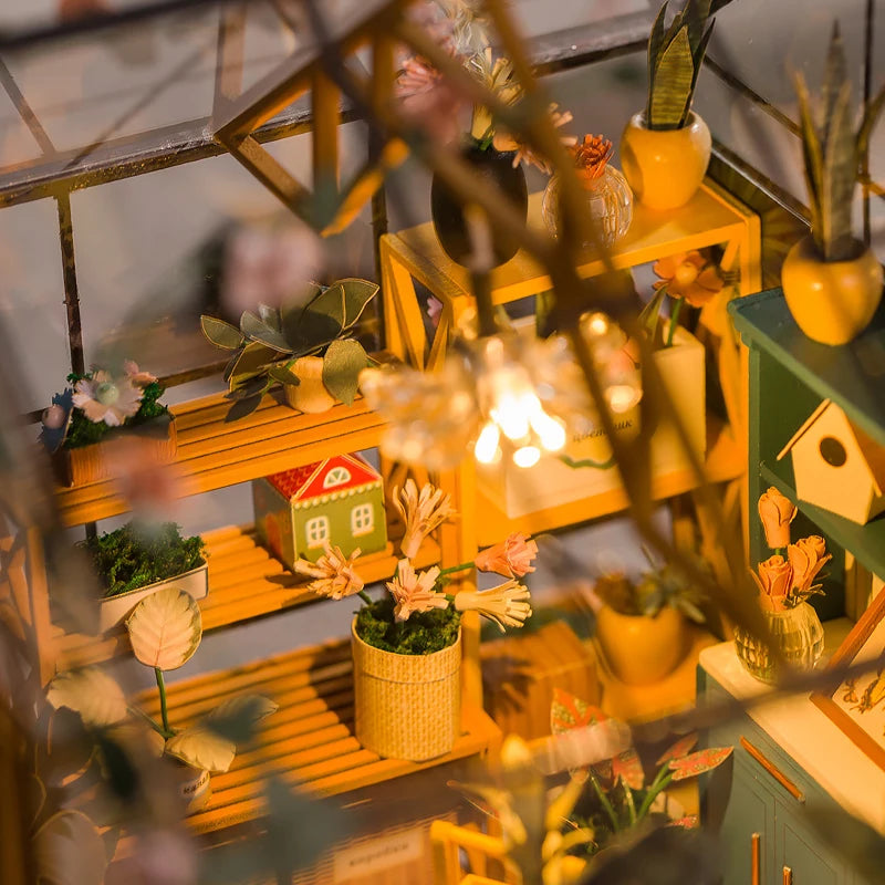 DIY Miniature Flower House – Handmade 3D Puzzle