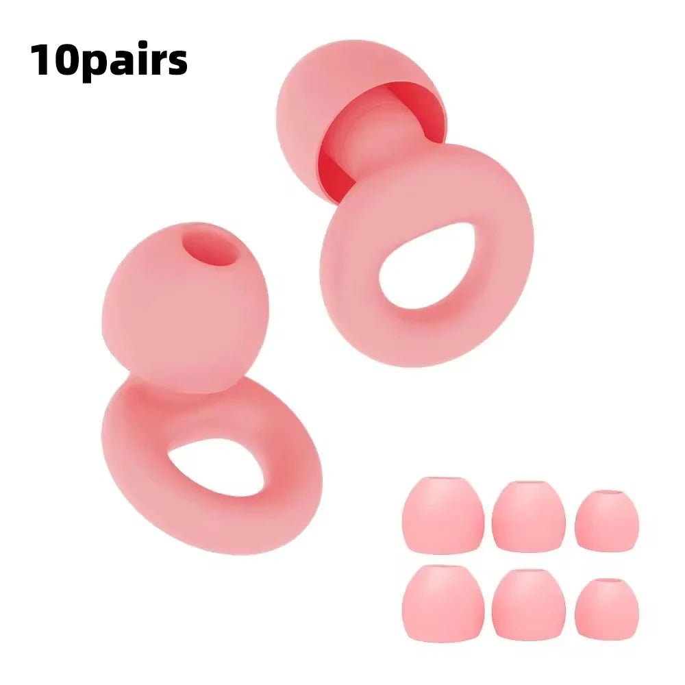 Soft Silicone Noise-Reducing Earplugs