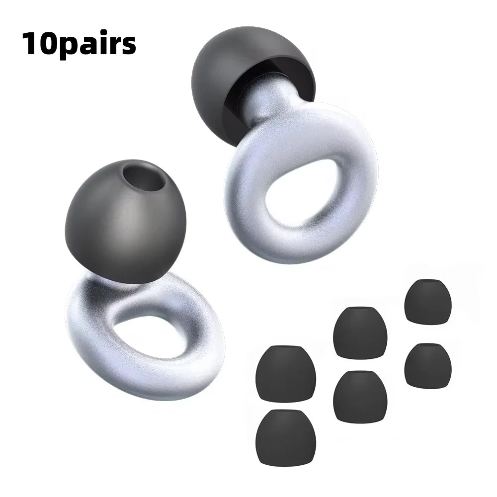 Soft Silicone Noise-Reducing Earplugs