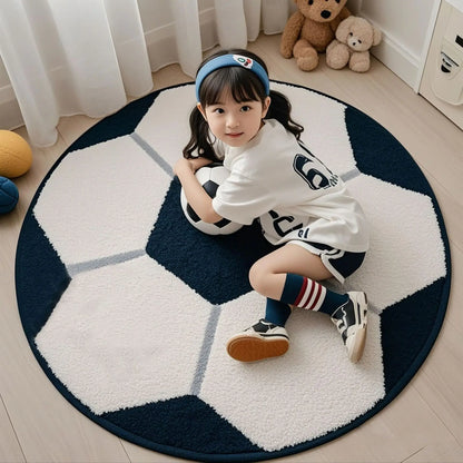 ⚽ VIKAMA Round Football Soft Rug