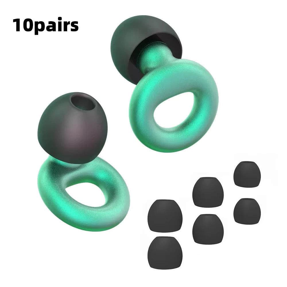 Soft Silicone Noise-Reducing Earplugs