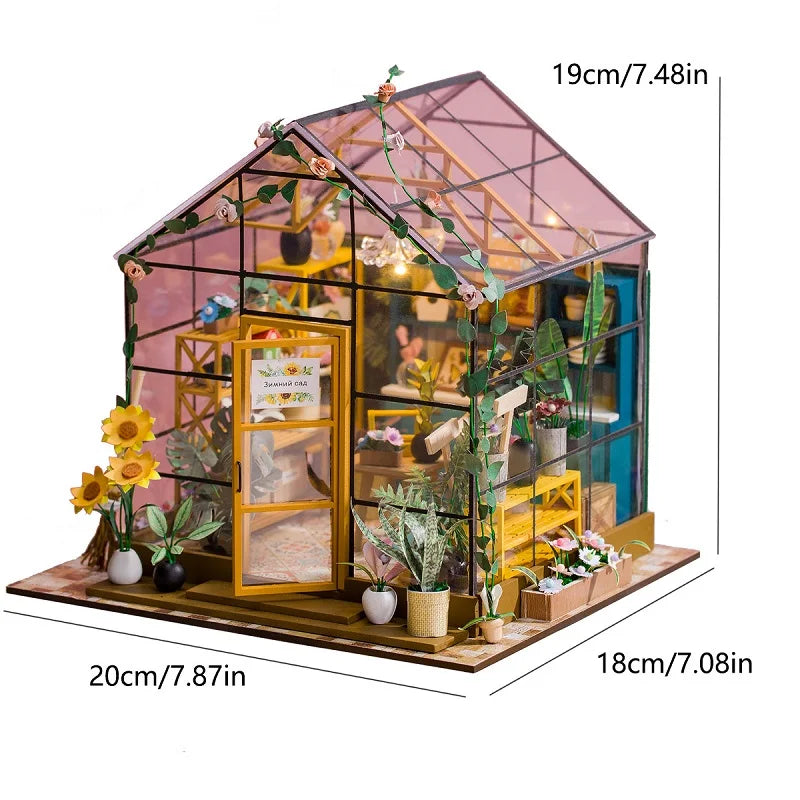 DIY Miniature Flower House – Handmade 3D Puzzle