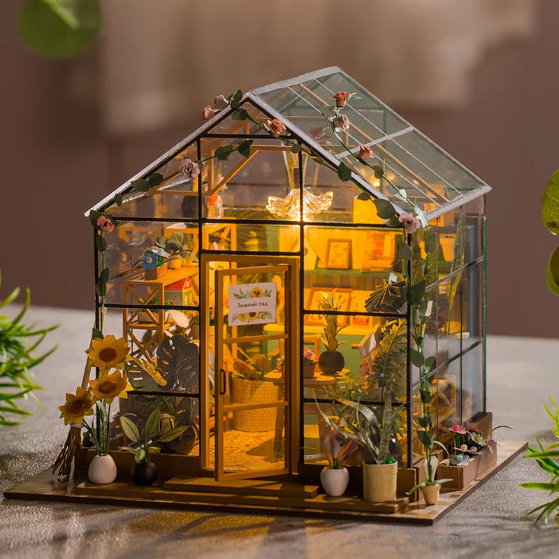 DIY Miniature Flower House – Handmade 3D Puzzle