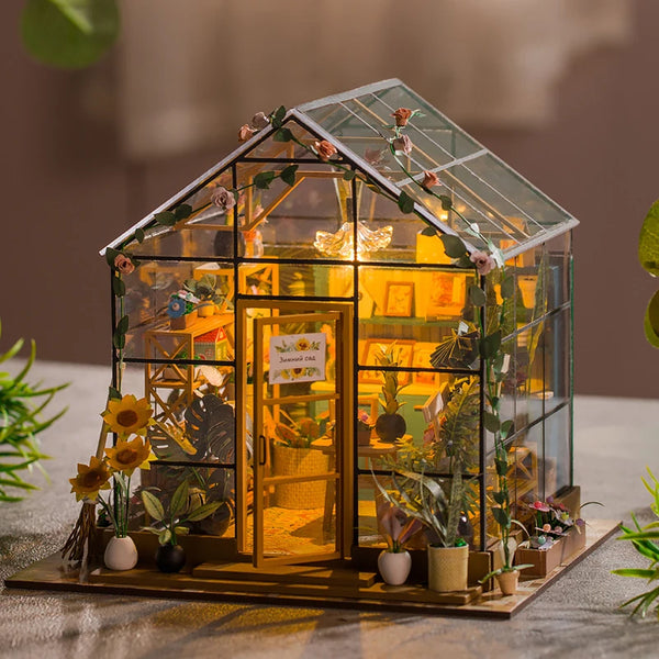 DIY Miniature Flower House – Handmade 3D Puzzle
