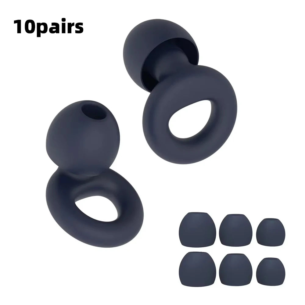 Soft Silicone Noise-Reducing Earplugs