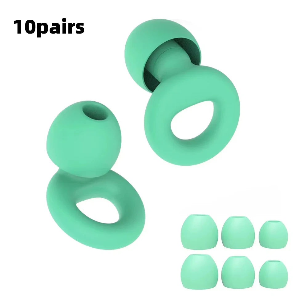 Soft Silicone Noise-Reducing Earplugs