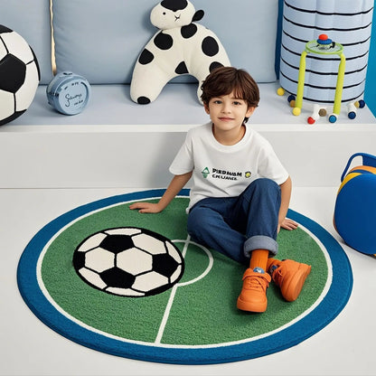 ⚽ VIKAMA Round Football Soft Rug