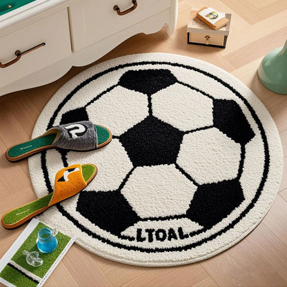 ⚽ VIKAMA Round Football Soft Rug